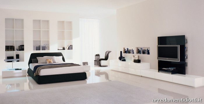 Ego sistema notte componibile Clip letto imbottito